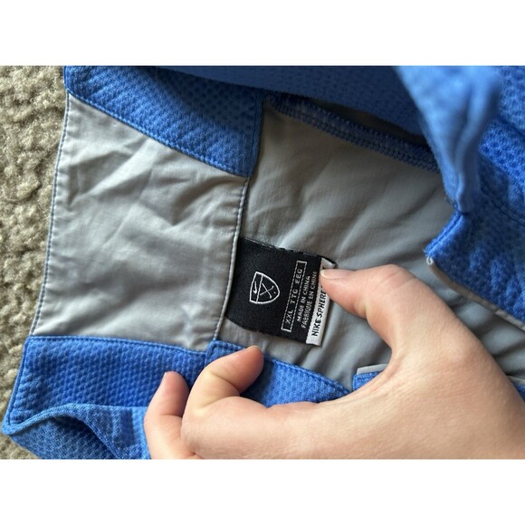 Nike Golf Men's Size XXL Blue Gray Textured Short Sleeve Polo Shirt - Picture 3 of 5